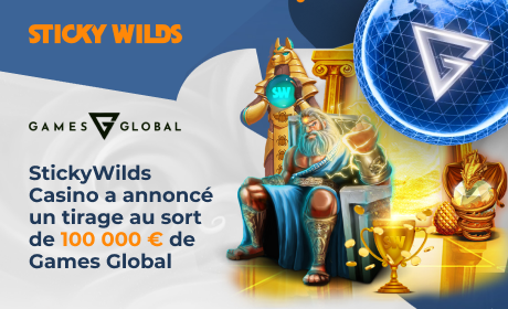StickyWilds Casino a annoncé un tirage au sort de 100 000 € de Games Global