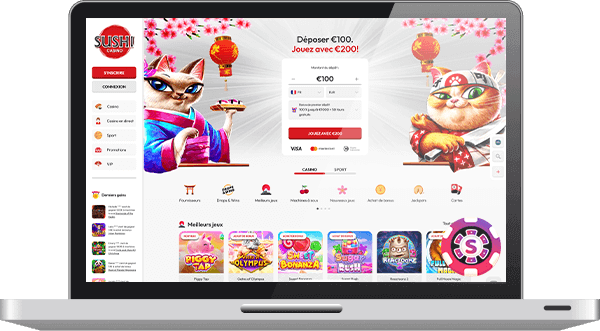 Sushi Casino – Avis 2025 | Bonus de 2500 € + 50 Free Spins