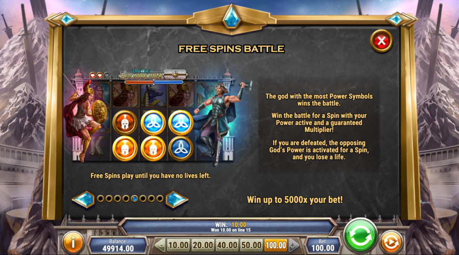 Divine Showdown Bonus