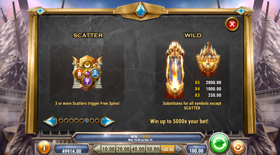 Divine Showdown Symboles