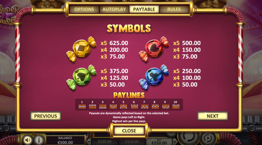 Super Sweets Symboles 2