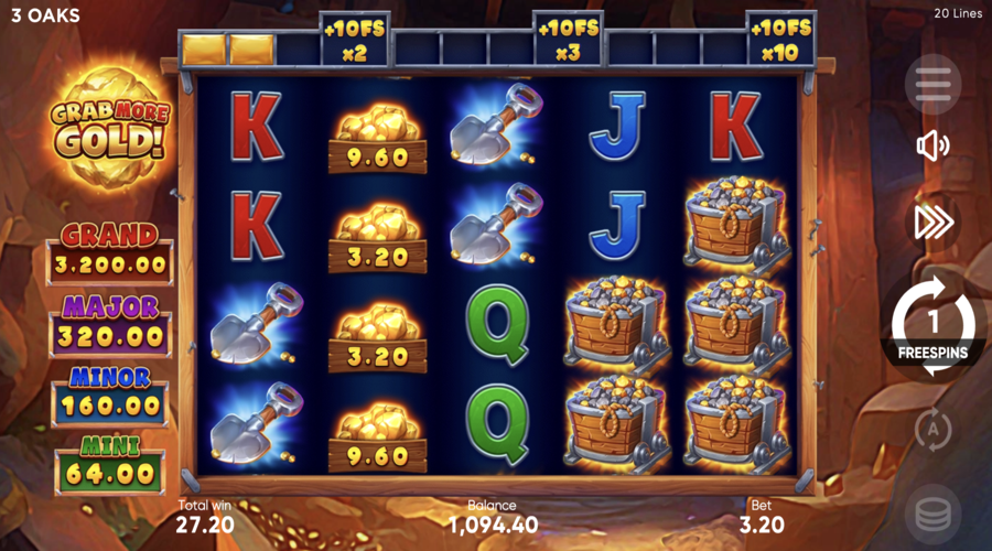 Grab More Gold Free Spins