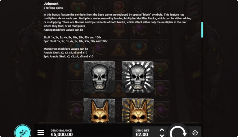 Hand of Anubis Judgement Bonus