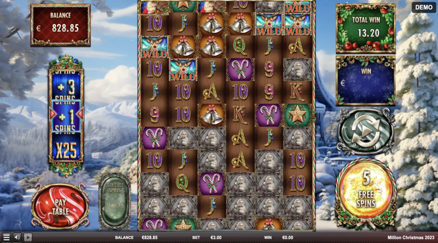 Million Christmas 2 Free Spins