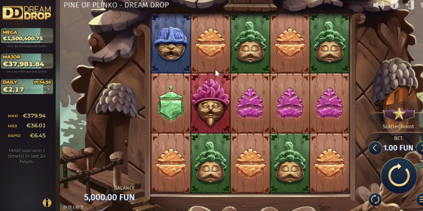 Pine of Plinko Dream Drop