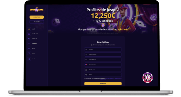 SpinTime Casino jeux
