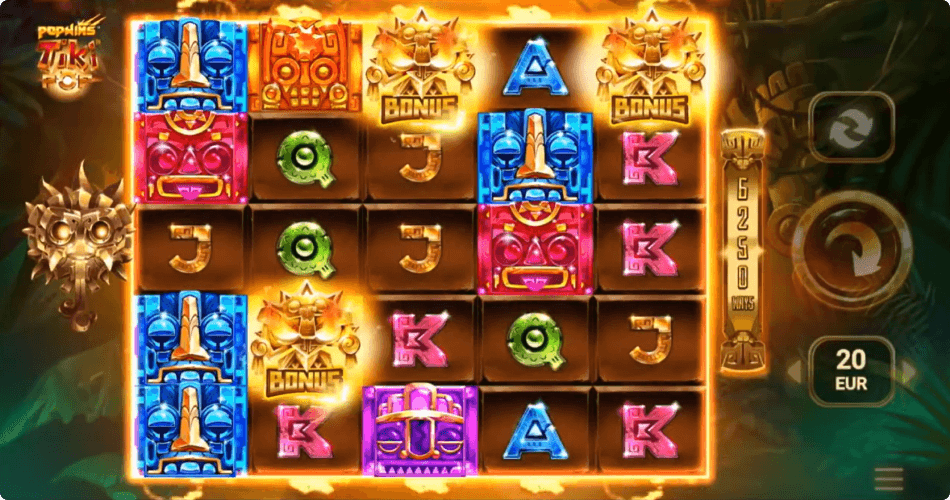 TikiPop machine à sous TikiPop