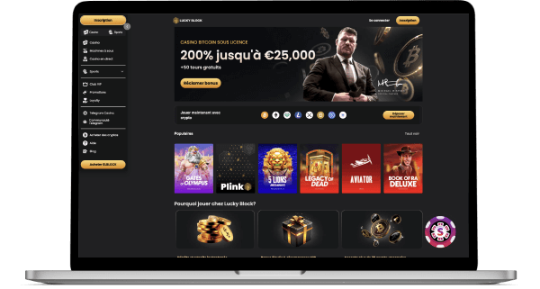 Lucky Block Casino jeux