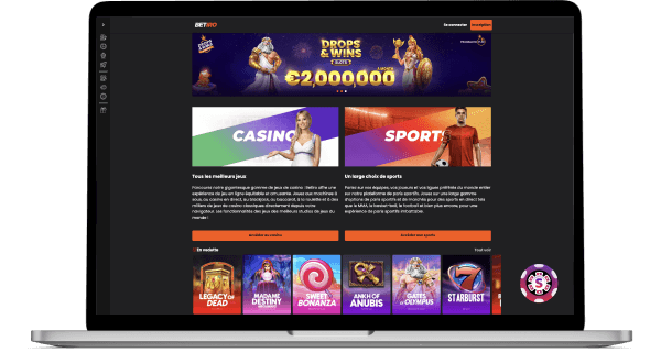 Betiro Casino jeux
