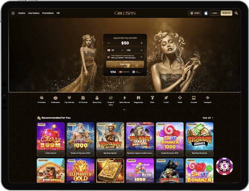 GoldSpin Casino jeux