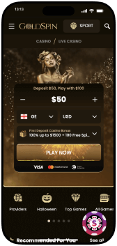 GoldSpin Casino mobile