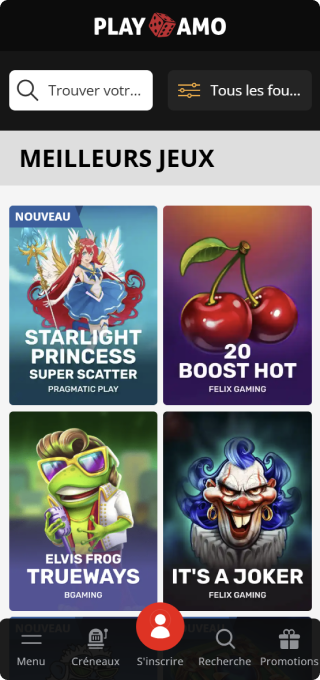 PlayAmo Casino Mobile