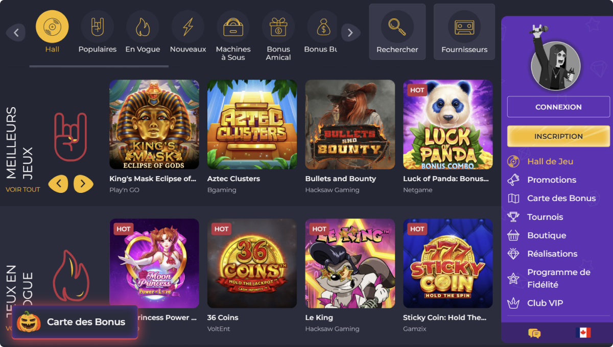 Rolling Slots Casino Desktop