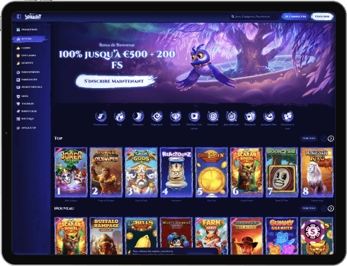 Spinight Casino jeux