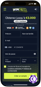 Winzter Casino mobile