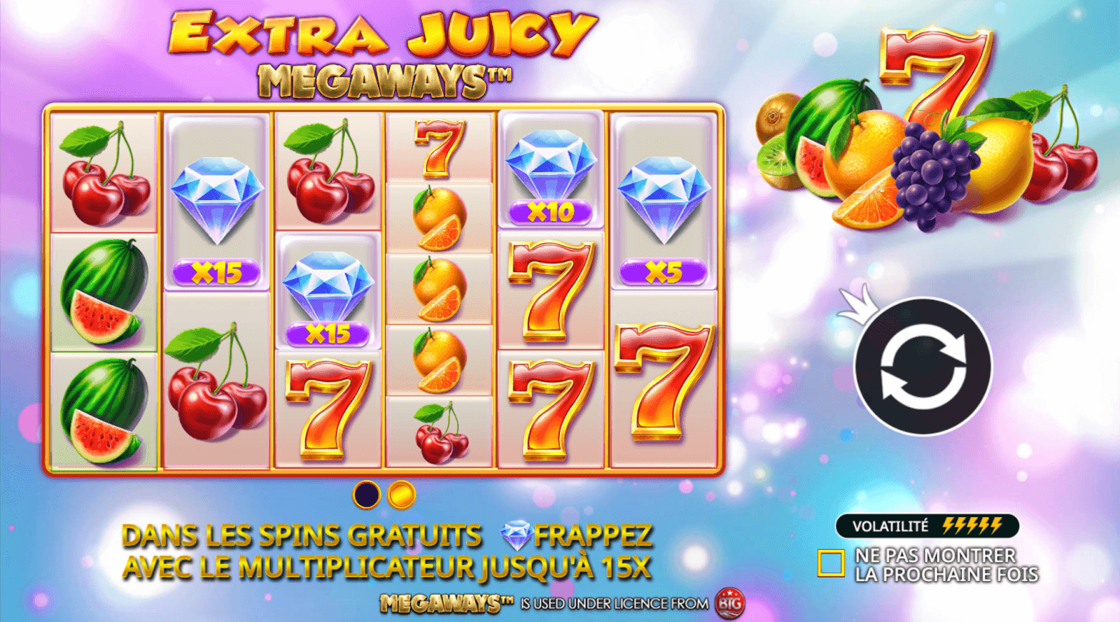 Machine à sous Extra Juicy Megaways Machine à sous Extra Juicy Megaways