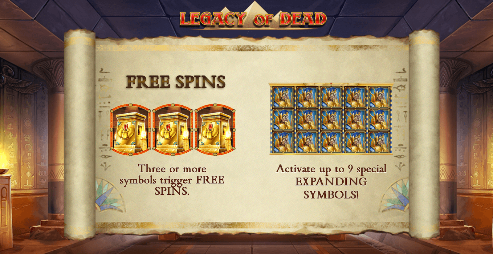 Machine à sous Legacy of Dead