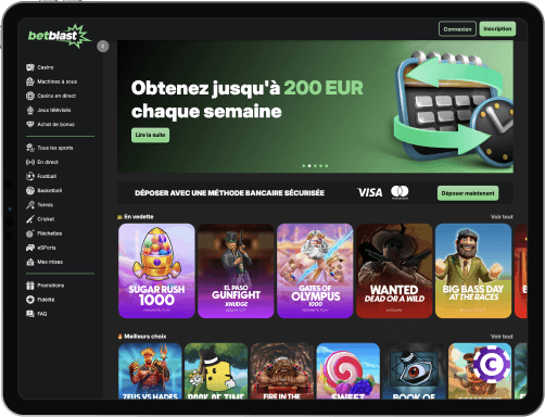 BetBlast Casino jeux