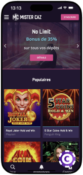 Mister Caz Casino mobile