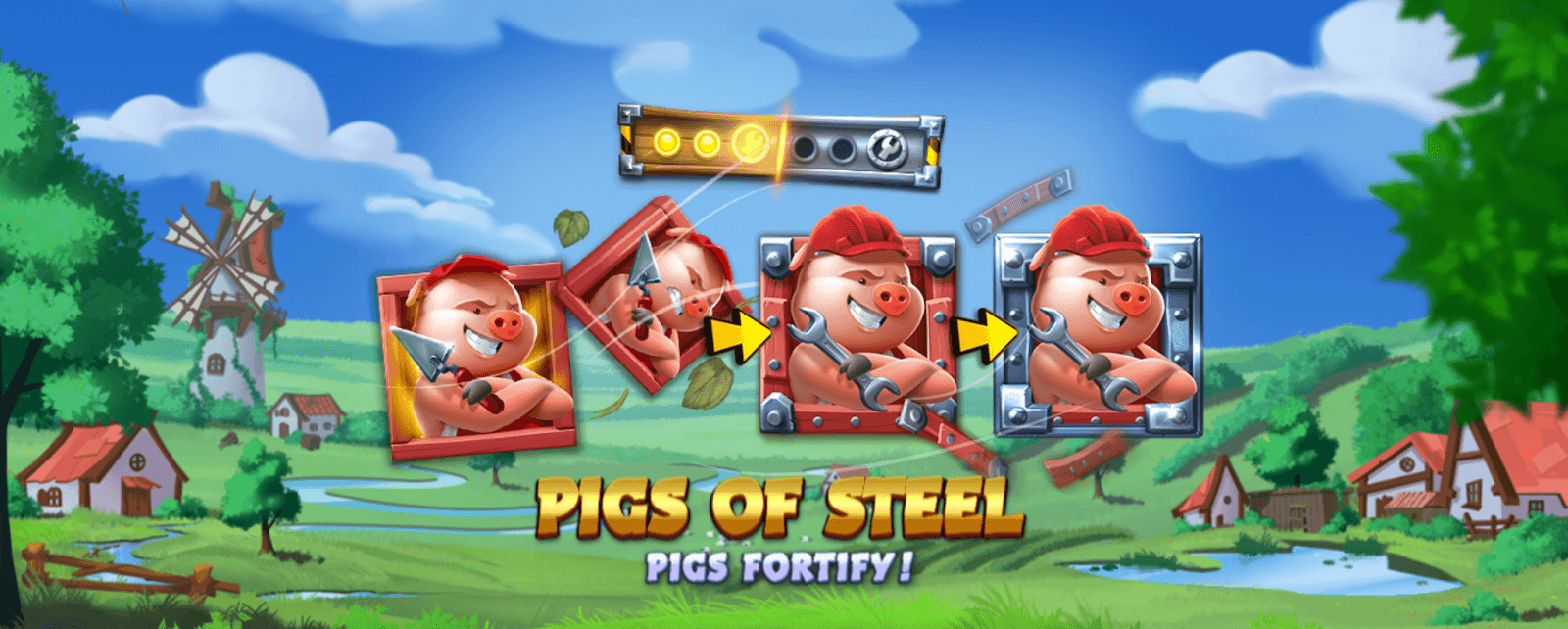 Machine à sous Big Bad Wolf: Pigs of Steel