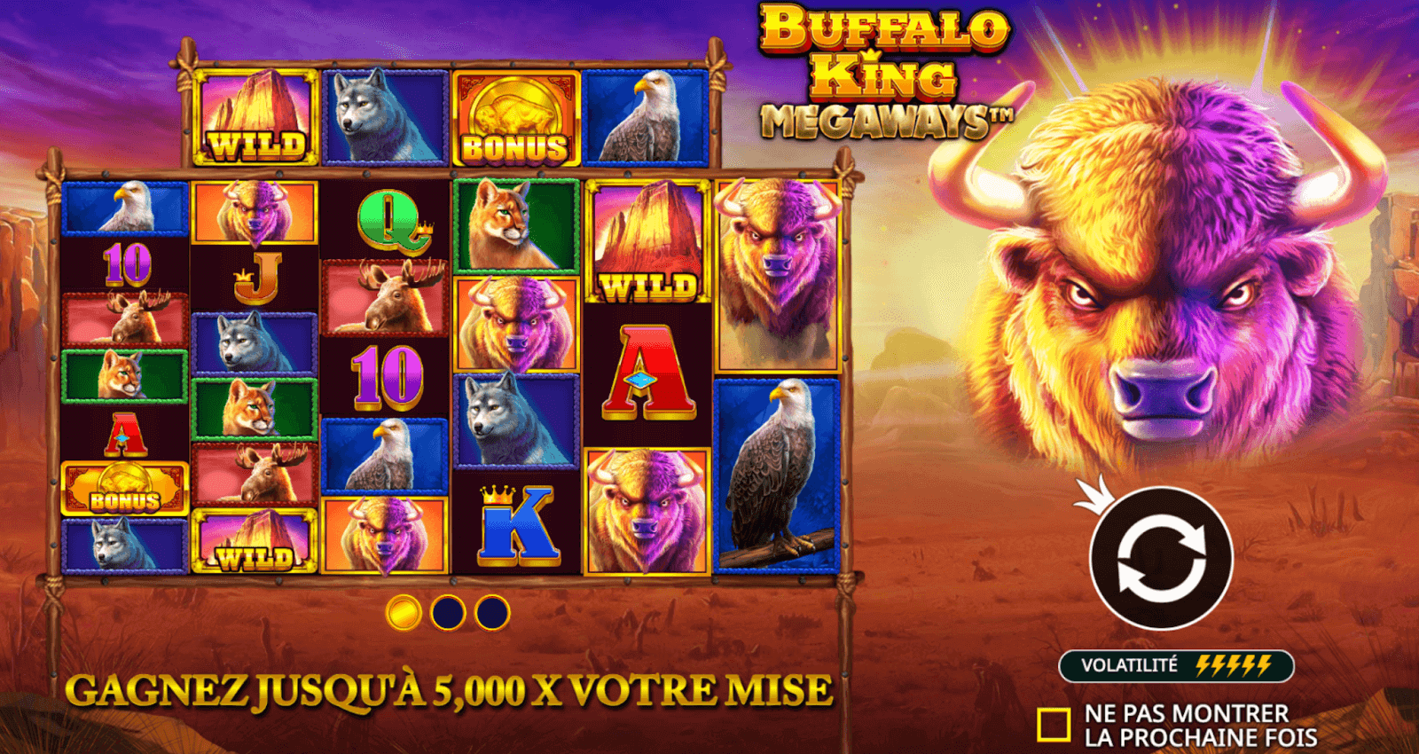 Machine à sous Buffalo King Megaways
