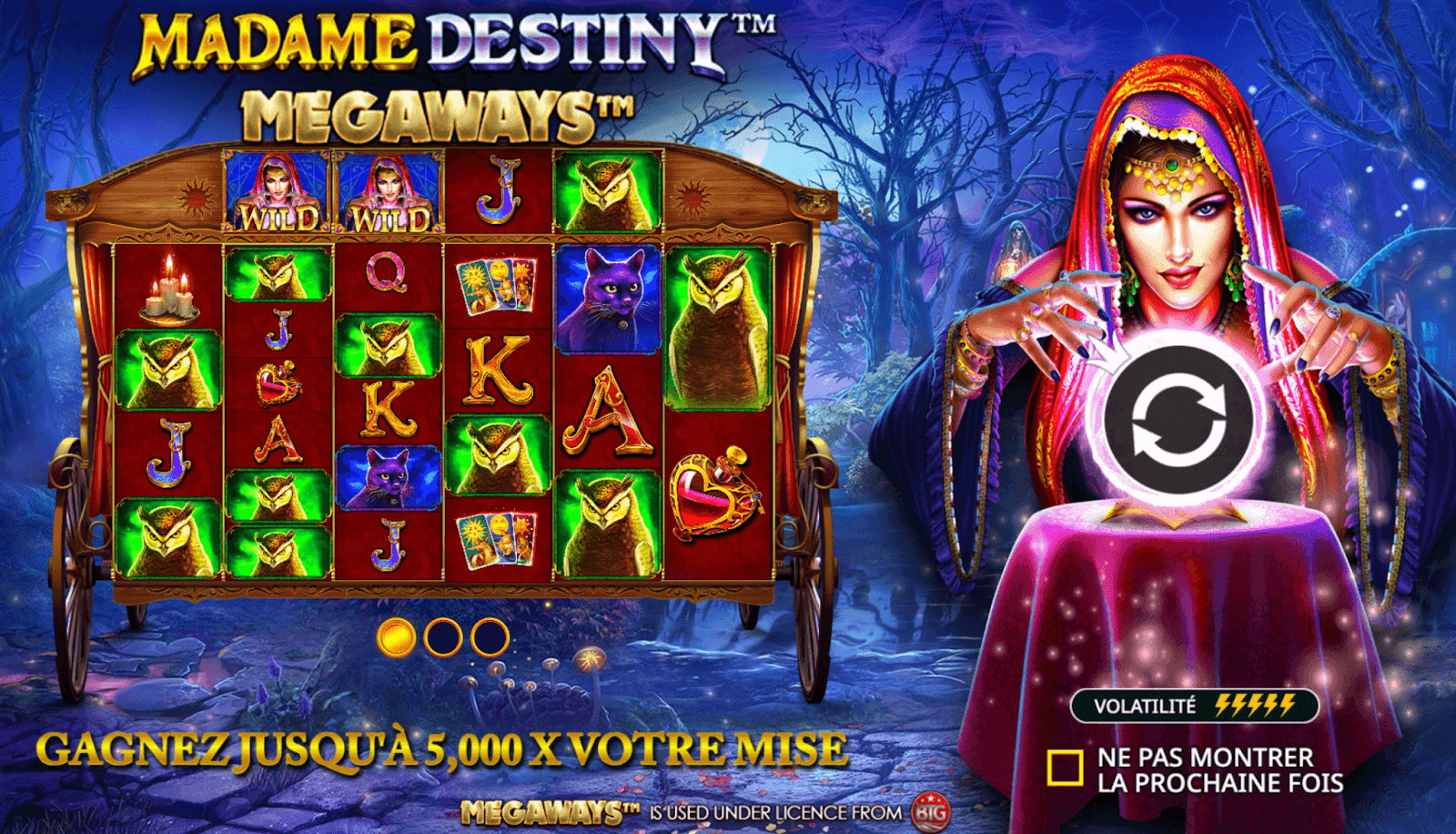 Machine à sous Madame Destiny Megaways Machine à sous Madame Destiny Megaways