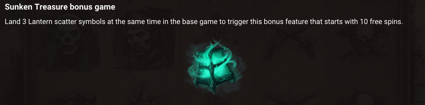 Cursed Seas Jeu bonus