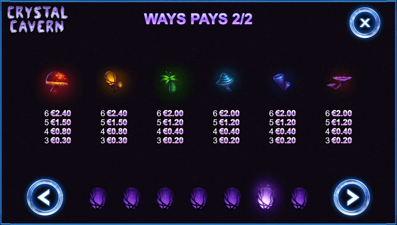 Crystal Cavern Symboles