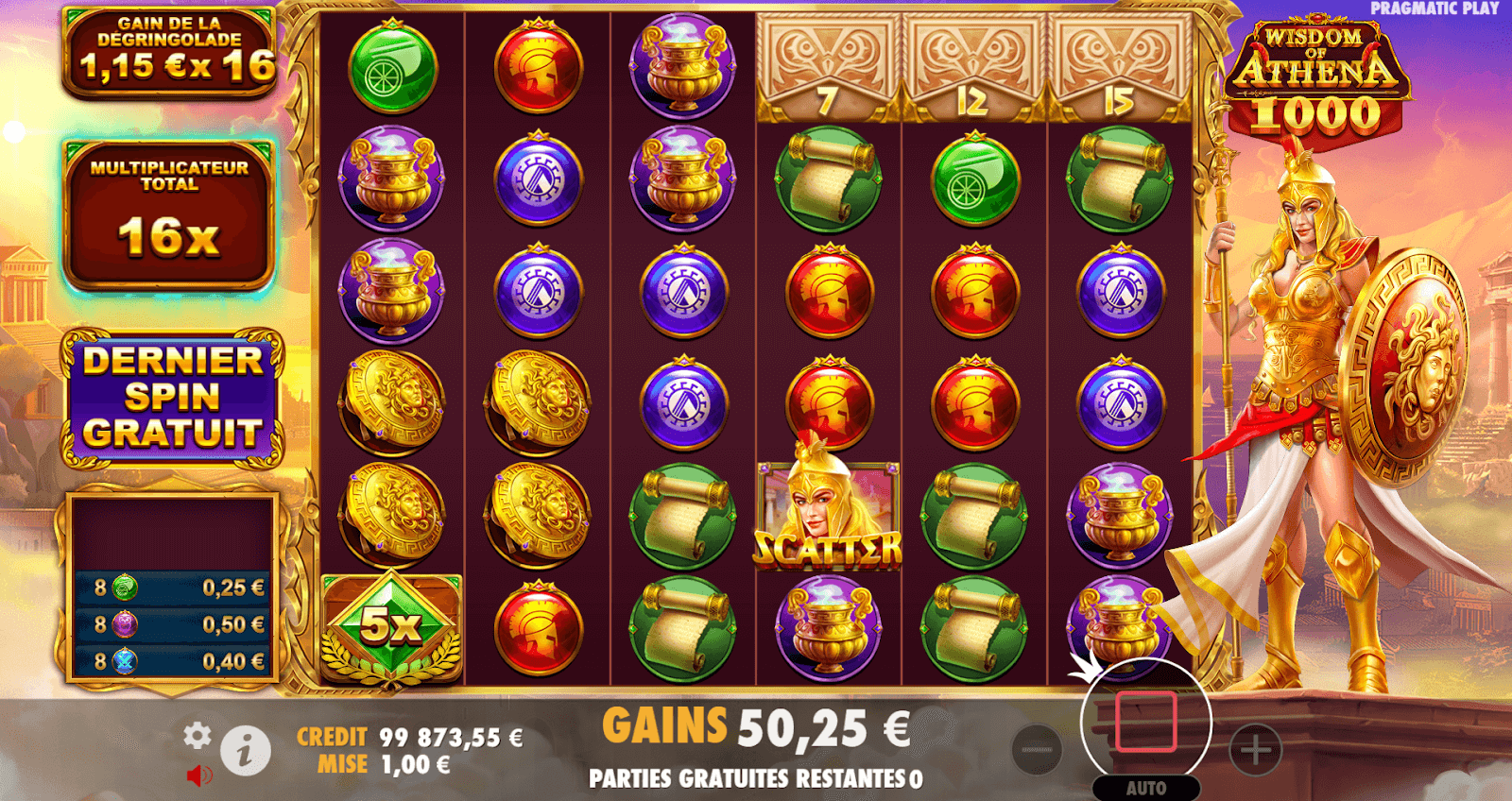 Wisdom of Athena 1000 Tours Gratuits Wisdom of Athena 1000 Tours Gratuits