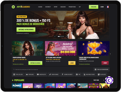 AvoCasino jeux