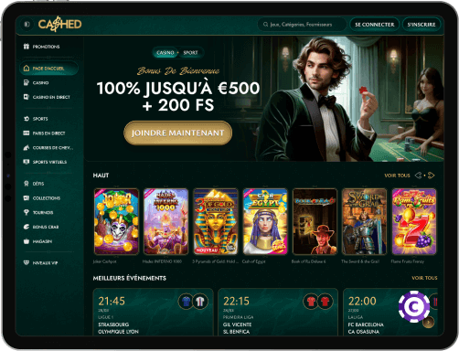 Cashed Casino jeux