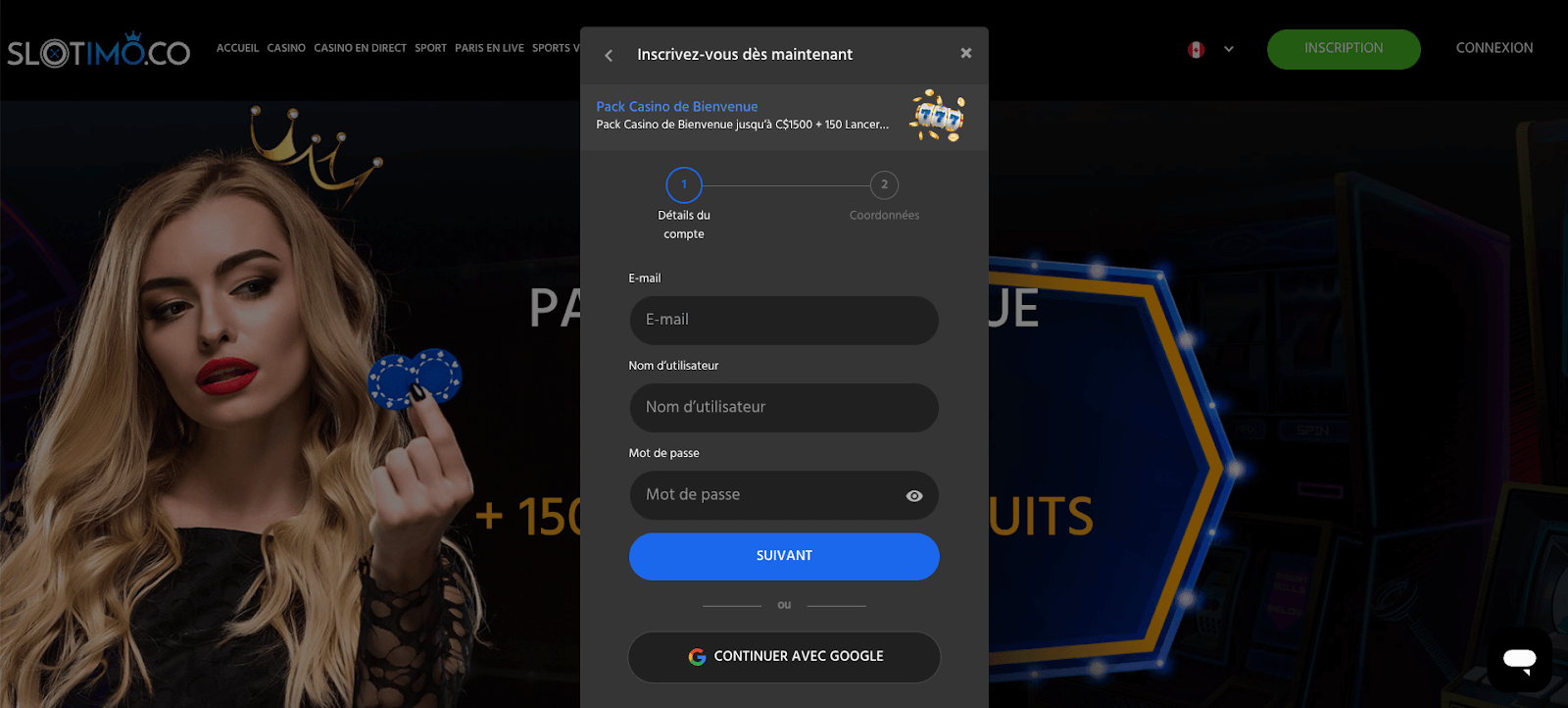 Slotimo Casino Enregistrement Slotimo Casino Enregistrement