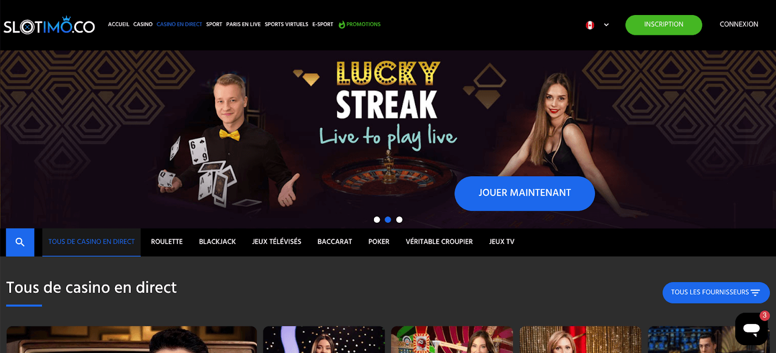 Slotimo Casino Live