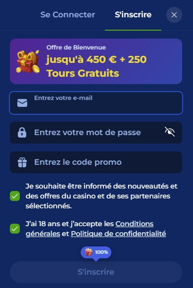 God of Coins Casino Inscription