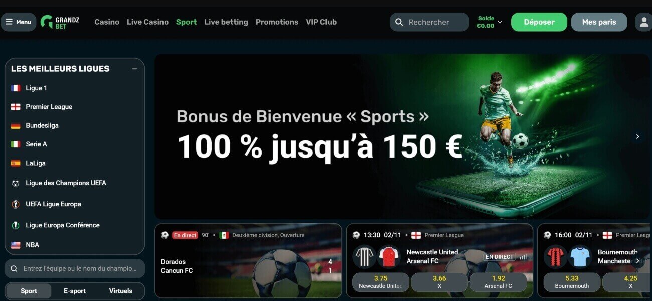 Grandz Bet Casino en ligne