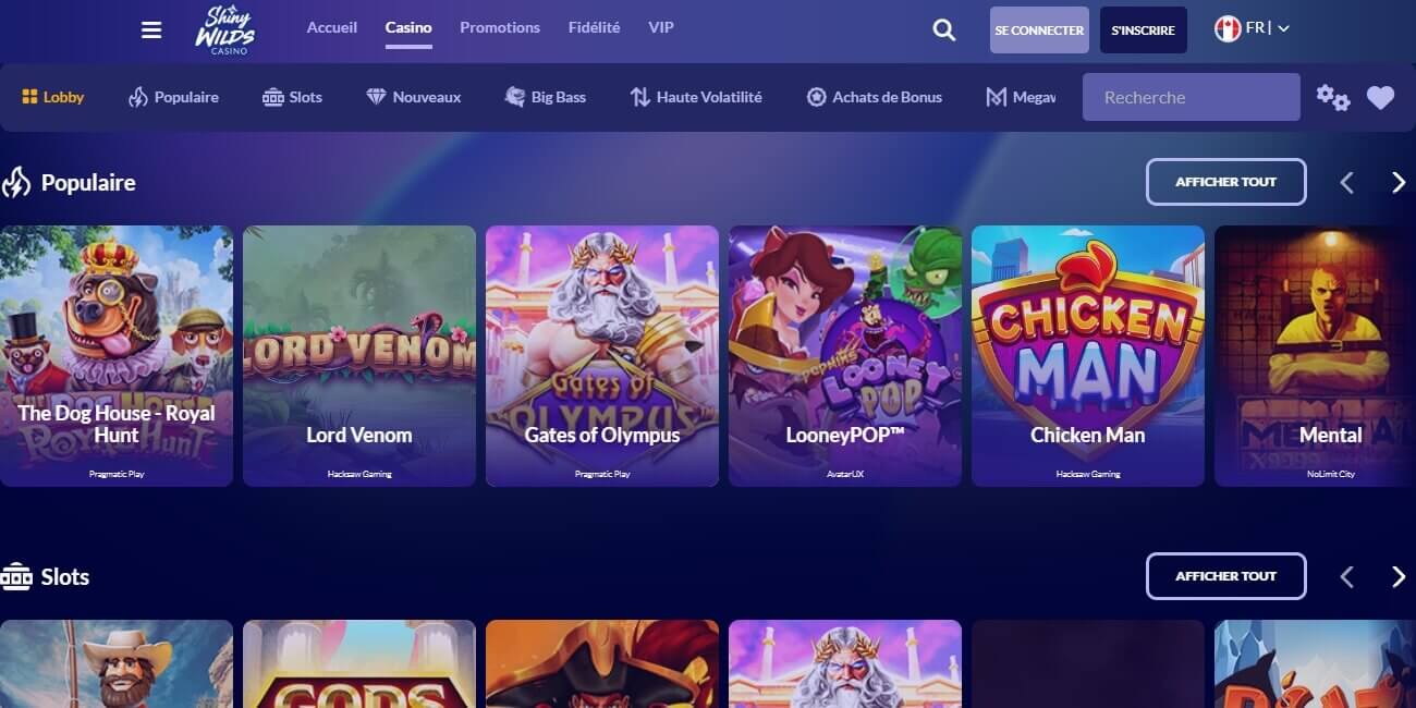 Shiny Wilds Casino en ligne