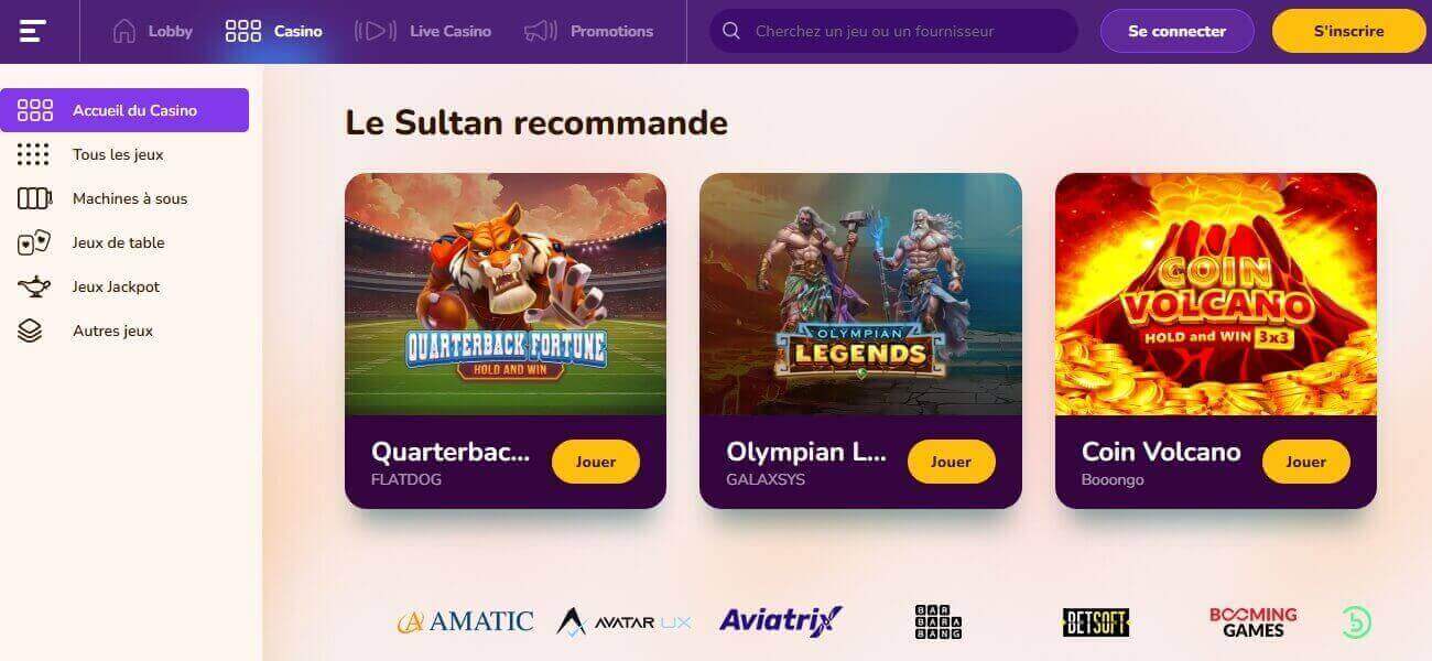 Wild Sultan Casino en ligne