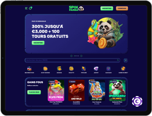 Spin Panda Casino jeux