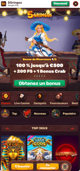 5Gringos Casino mobile