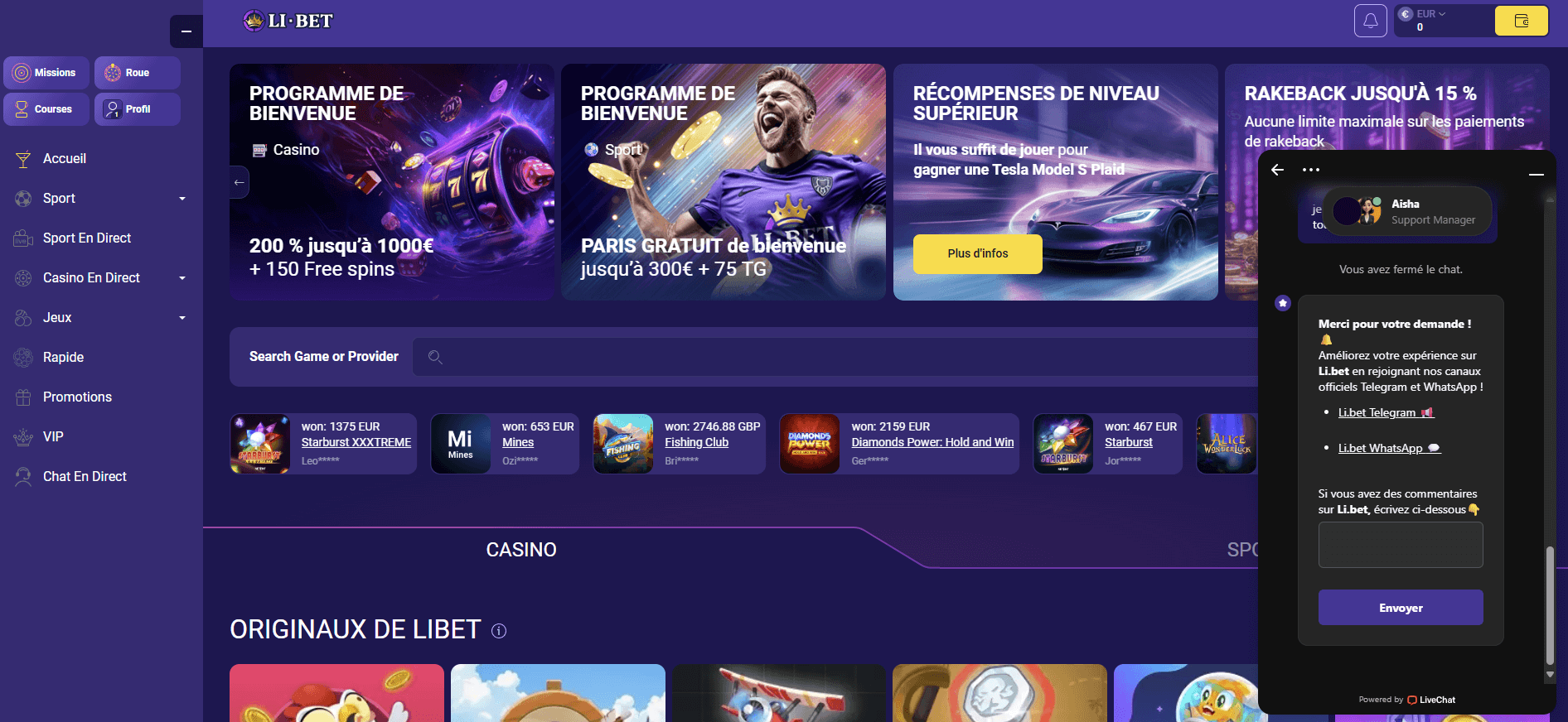 Avis Libet Casino