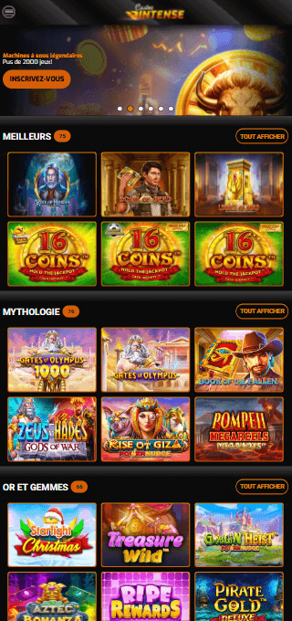 Casino Intense mobile