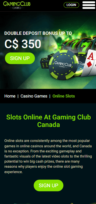 Gaming Club Casino mobile