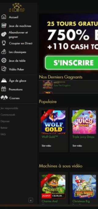 Le Coin Flip Casino mobile
