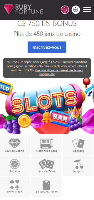 Ruby Fortune Casino mobile