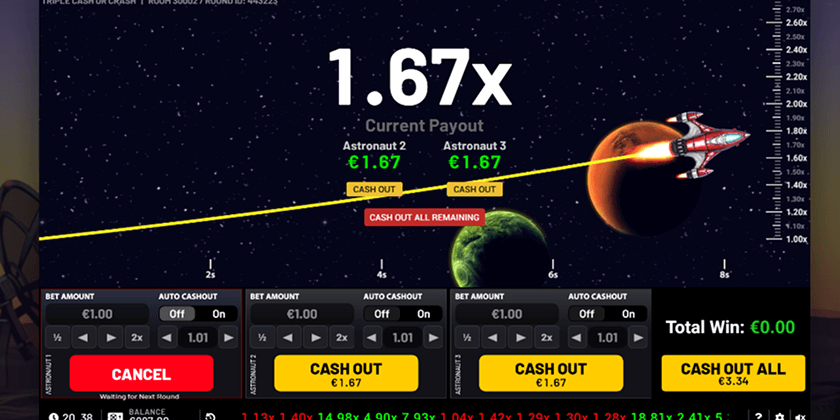 Triple Cash Or Crash