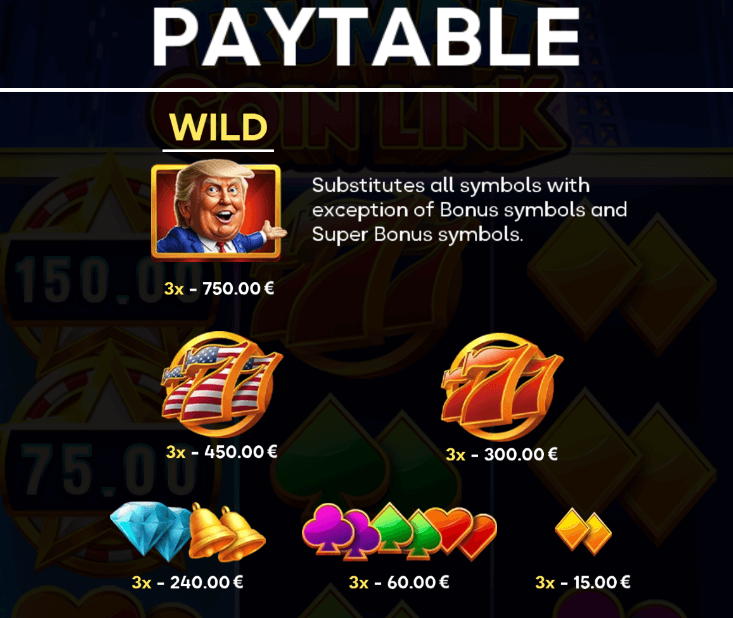 Trump It Coin Link Symboles