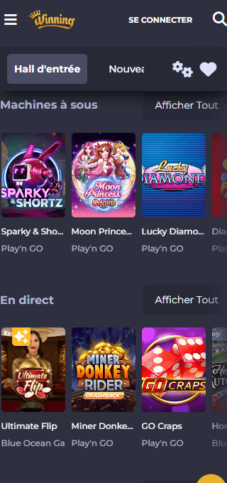 Winning Casino mobile