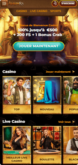 Amunra Casino mobile