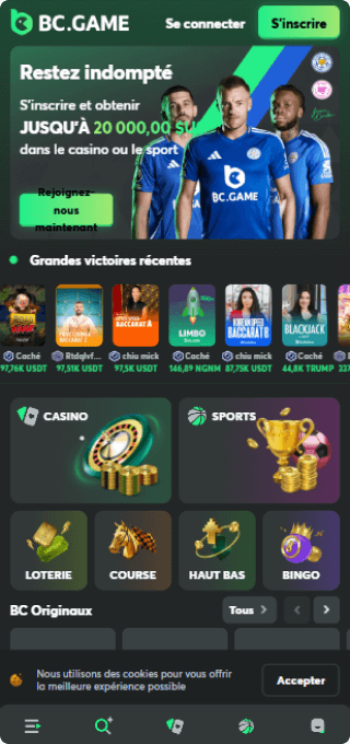 Bc game Casino mobile