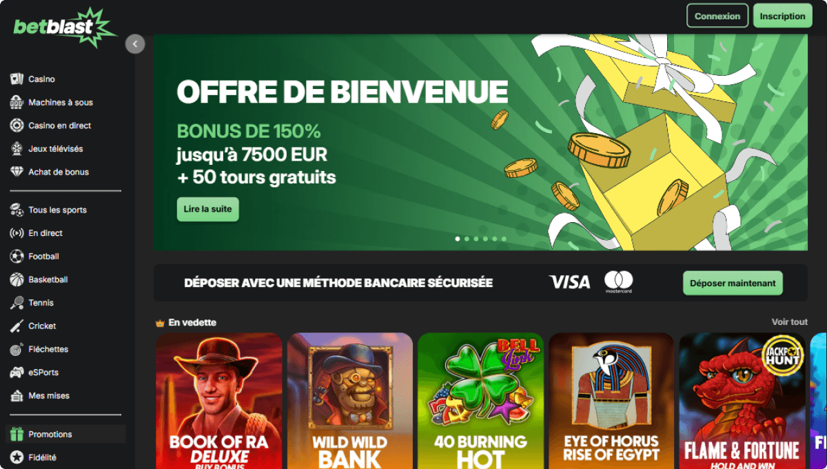 Betblast Casino en ligne